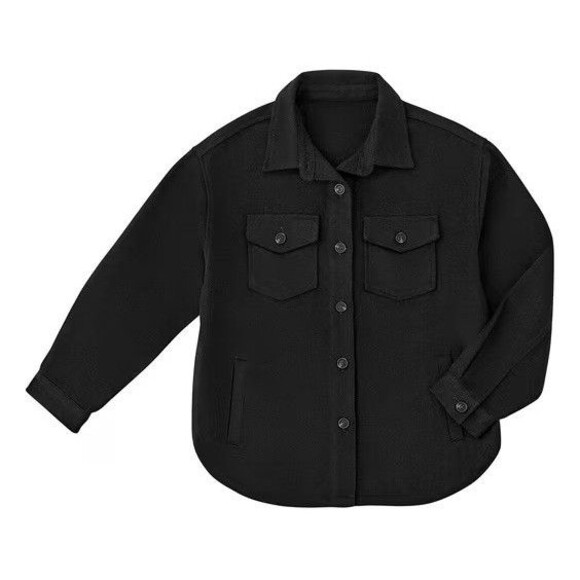 Member's Mark Women's Shacket Size M Black NWT - Picture 5 of 7